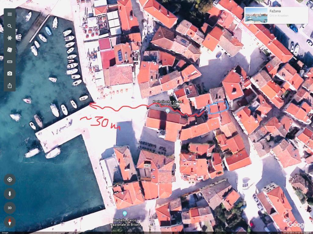 Istrian Stone House In The Heart Of The Beautiful Fishing Village Fazana - Only Few Steps From The Sea And The Wonderful Beach - Incl Plasma-Quad-Plus-Filter Against C O V I D Exteriör bild